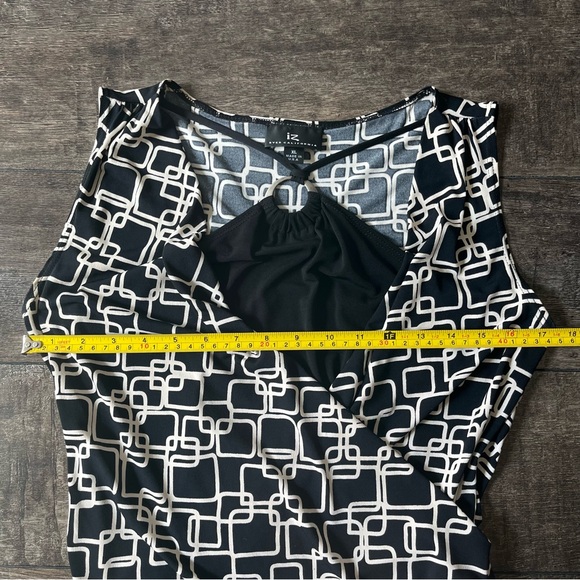 Vintage 90s/00s black and white patterned top - Picture 5 of 6